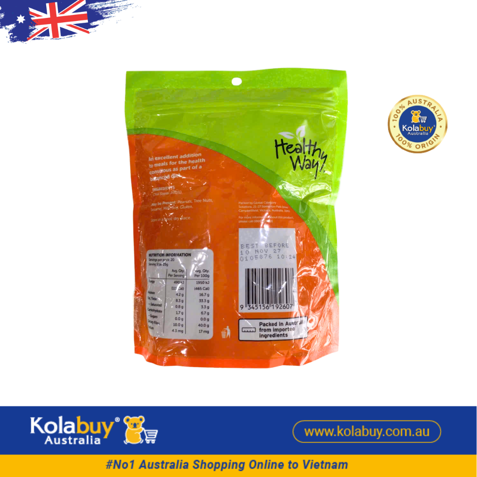 Hạt chia đen Healthy Way Black Chia túi 500g