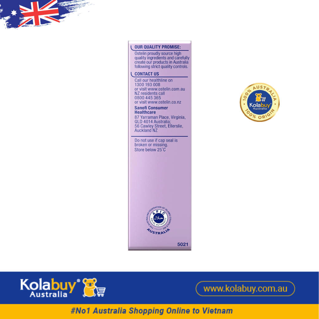 Vitamin D3 dạng nước cho bé Ostelin Kids Vitamin D3 Liquid for Children 20ml