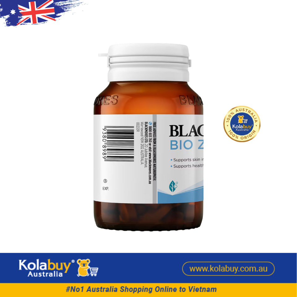 Viên uống bổ sung kẽm Blackmores Bio Zinc 168 viên