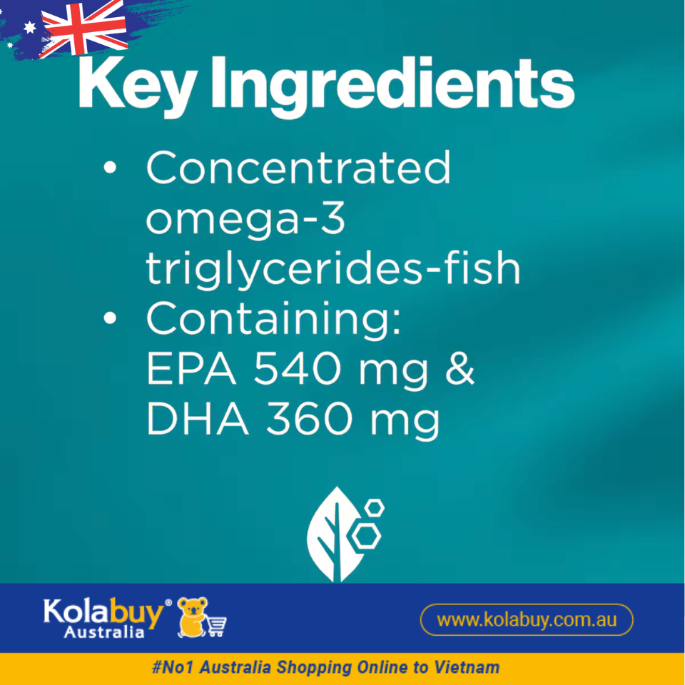 Viên uống bổ sung dầu cá Blackmores Omega Triple Super Strength Fish Oil 150 viên