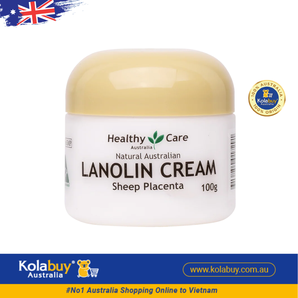 Kem dưỡng da nhau thai cừu Healthy Care Lanolin with Sheep Placenta Cream 100g