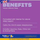 Viên uống hỗ trợ giấc ngủ Swisse Magnesium and Sleep 60 viên