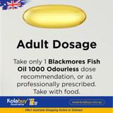 Viên dầu cá không mùi Blackmores Odourless Fish Oil 1000mg 200 viên