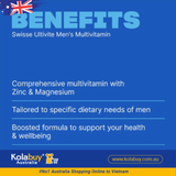 Viên uống Vitamin tổng hợp cho nam Swisse Men's Ultivite Multivitamin 100 viên
