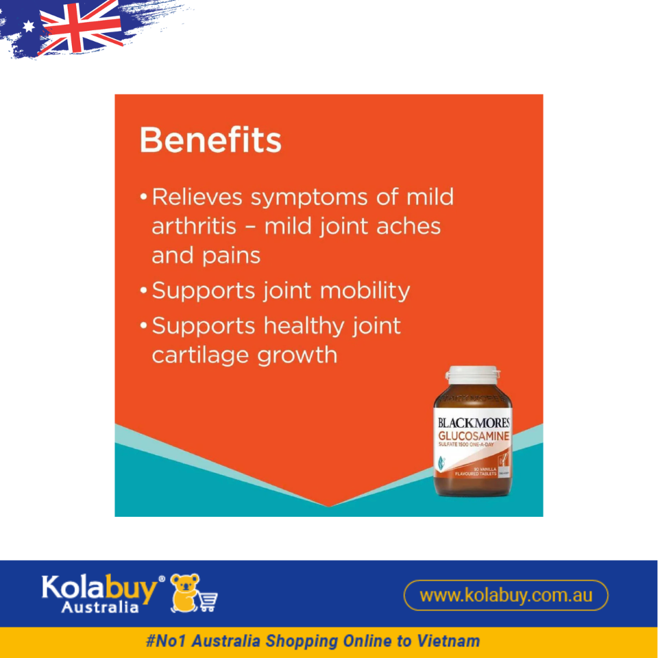 Viên uống bổ xương khớp Blackmores Glucosamine Sulfate 1500mg One-A-Day 180 viên