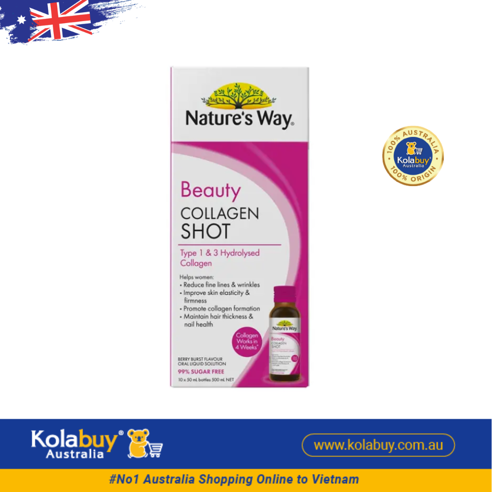 Collagen dạng nước Nature's Way Beauty Collagen Shots 10 x 50ml