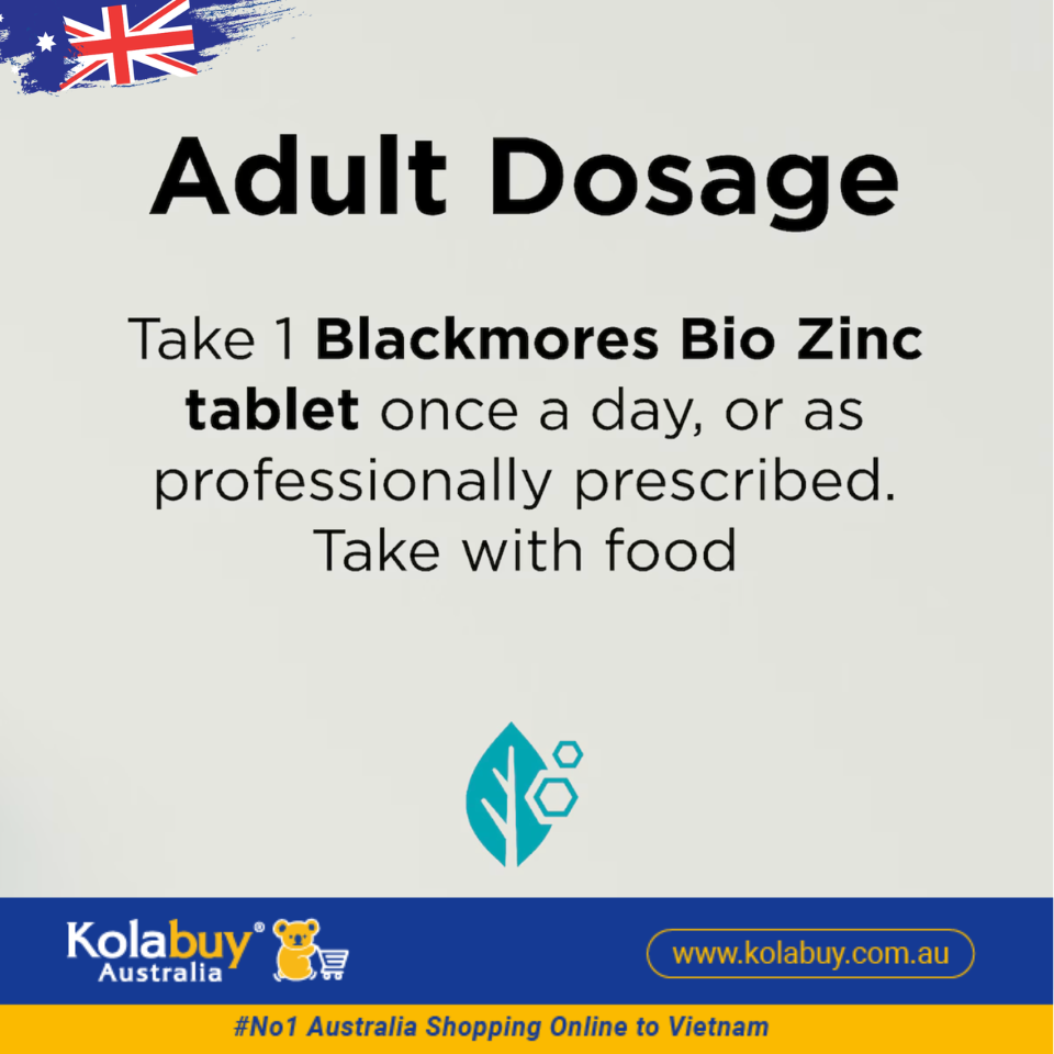 Viên uống bổ sung kẽm Blackmores Bio Zinc 168 viên