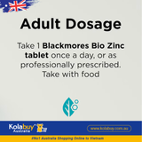 Viên uống bổ sung kẽm Blackmores Bio Zinc 168 viên