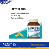 Viên Uống Dầu Cá Blackmores Omega Double High Strength Fish Oil 90 Viên