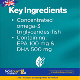 Viên uống Blackmores Omega Brain High DHA Fish oil 60 viên