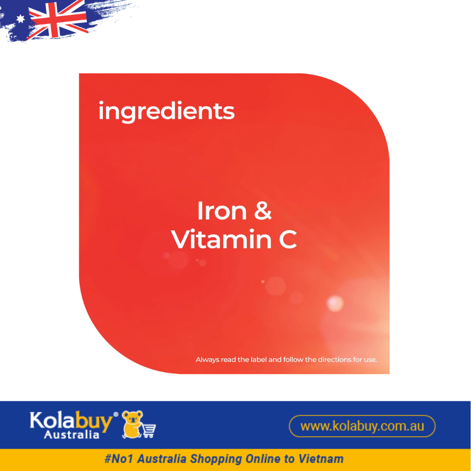 Nature's Way Kids Smart Iron Vitamin C Chewable 50 Tablets