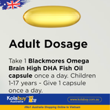 Viên uống Blackmores Omega Brain High DHA Fish oil 60 viên