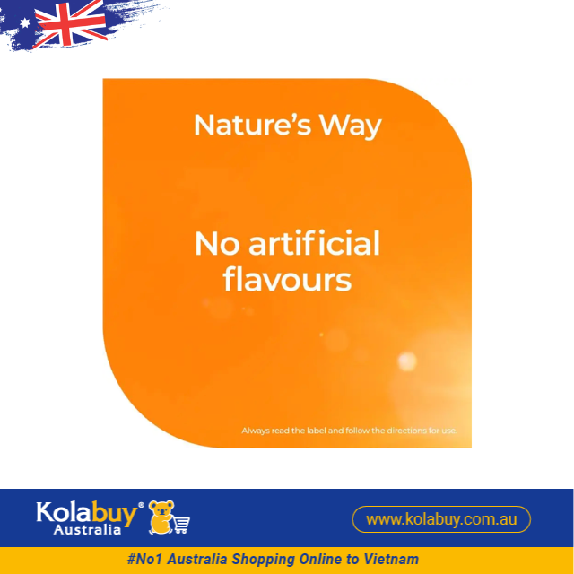 Kẹo dẻo Bổ sung Vitamin C và Kẽm Nature's Way Kids Smart Vita Gummies Vitamin C + Zinc 60 Viên