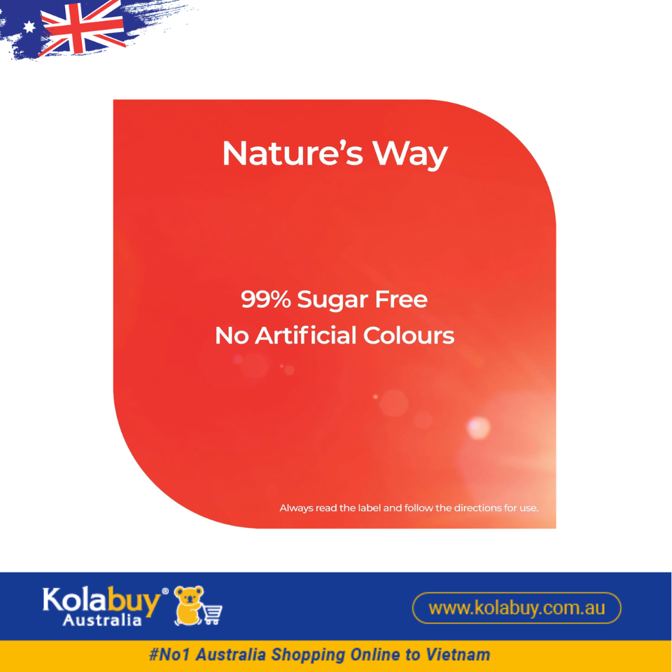 Nature's Way Kids Smart Iron Vitamin C Chewable 50 Tablets
