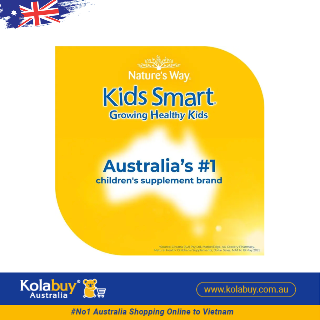 Viên nhai Nature's Way Kids Smart Bursts DHA 300mg Triple Strength 50 viên