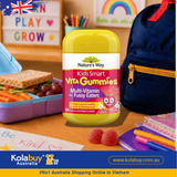 Kẹo dẻo Bổ sung Vitamin cho bé biếng ăn Nature's Way Kids Smart Vita Gummies Multi Vitamin for Fussy Eaters 60 viên