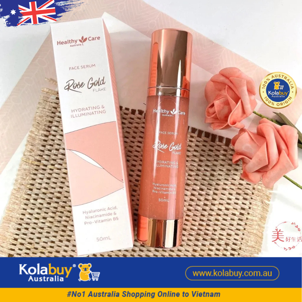 Serum tầm xuân vẩy vàng Healthy Care Face Serum Rose Gold Flake Hydrating & Illuminating 50ml