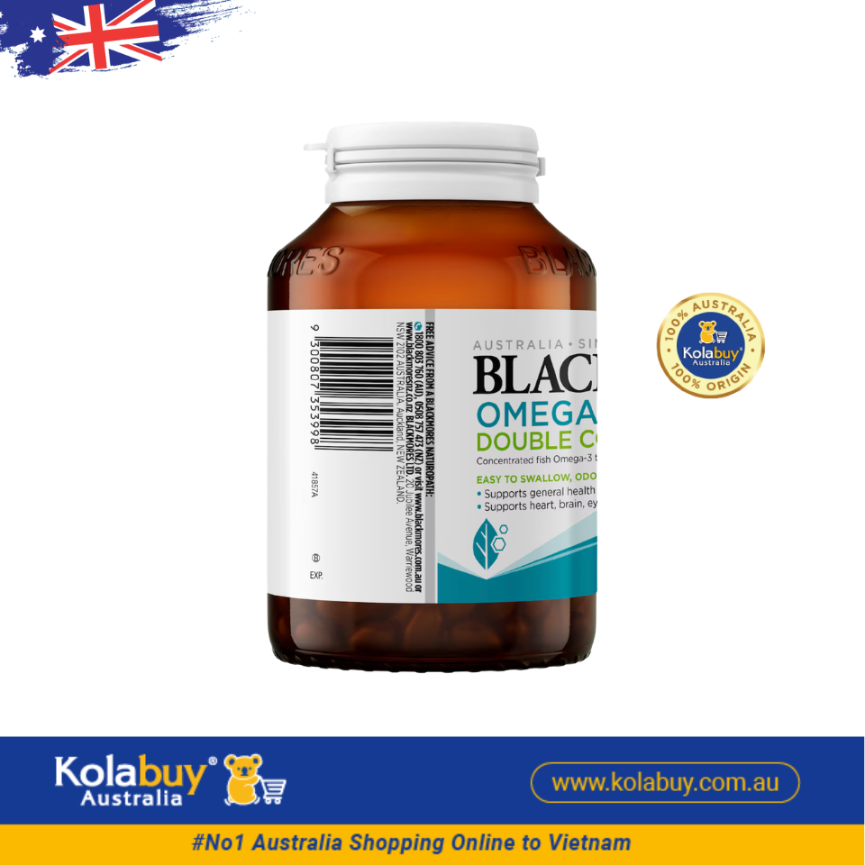 Viên uống bổ sung dầu cá Blackmores Omega Mini Double Concentrate 200 viên