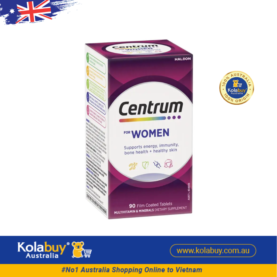 Viên uống Vitamin Tổng Hợp Cho Phụ Nữ Centrum For Women 90 viên