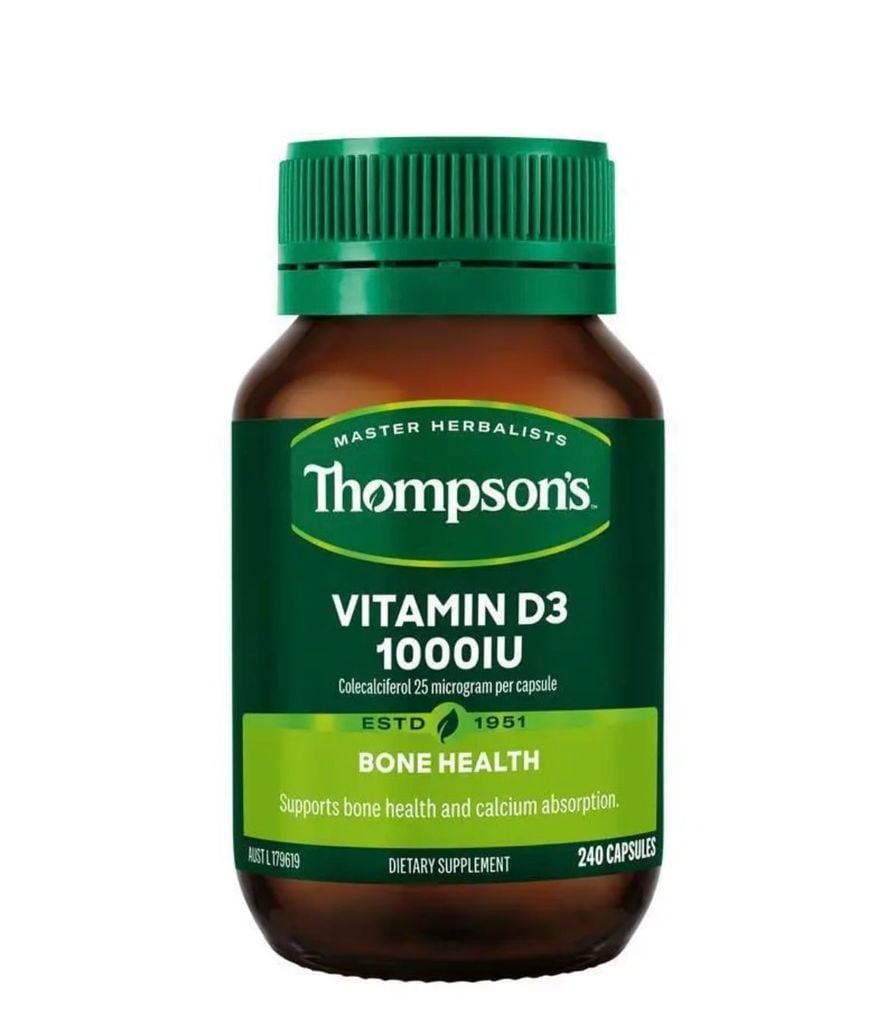 Thompson's Vitamin D3 1000IU 240 Capsules