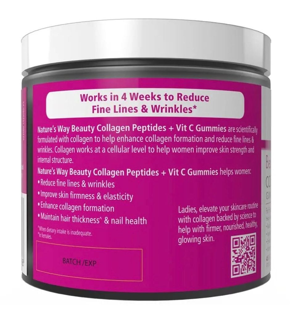 Nature's Way Beauty Collagen Peptides + Vit C 45 Gummies