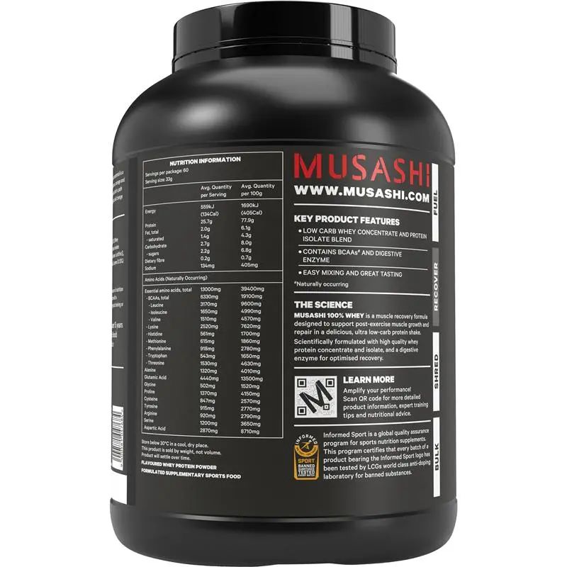 Musashi 100% Whey Vanilla 2kg
