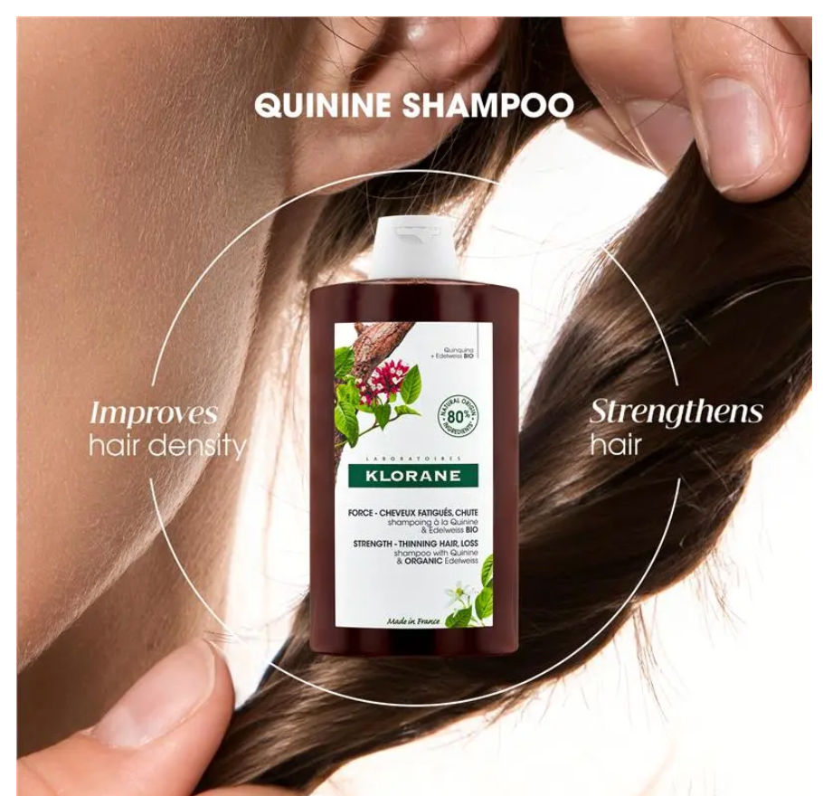 Klorane Strengthening Quinine & Organic Edelweiss Shampoo 400ml