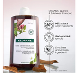 Klorane Strengthening Quinine & Organic Edelweiss Shampoo 400ml