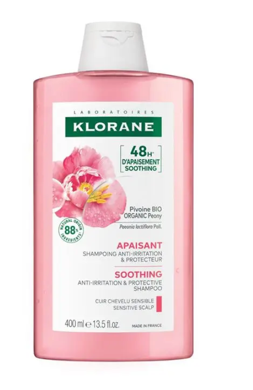 Klorane Soothing Shampoo with Peony 400ml - Sensitive Scalp