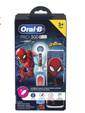 Bàn chải điện cho bé Spiderman - Oral B Power Toothbrush Pro 300 Kids Spiderman