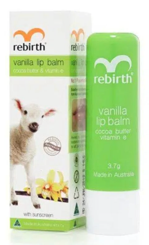 Son dưỡng môi Nhau thai cừu Rebirth Vanilla Lip Balm 3.7g
