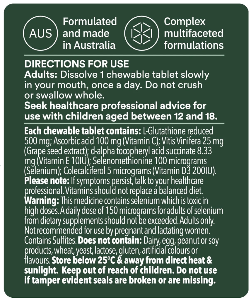 Skin Clear Lozenges 30 Chewable Tablets