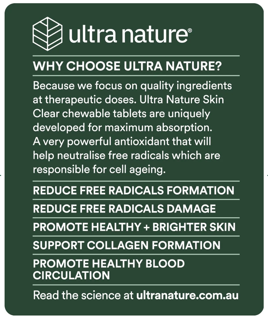 Skin Clear Lozenges 30 Chewable Tablets