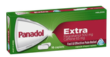 Panadol Extra Paracetamol Pain Relief 16 Caplets