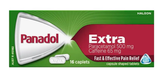 Panadol Extra Paracetamol Pain Relief 16 Caplets