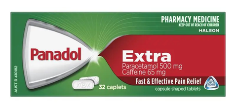 Panadol Extra Paracetamol Pain Relief 32 Caplets