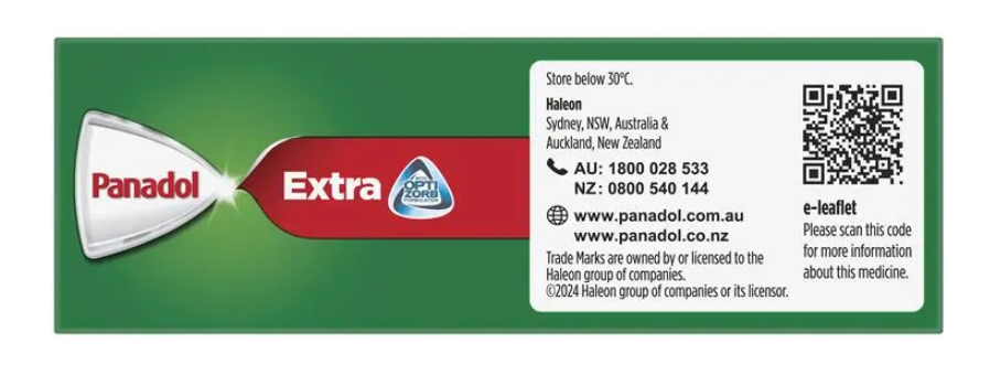 Panadol Extra Paracetamol Pain Relief 32 Caplets