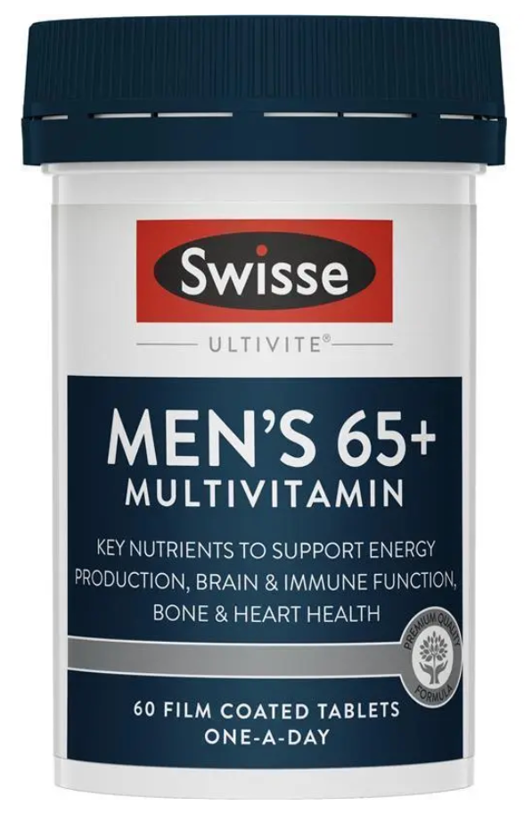 Swisse Mens Multivitamin 65+ 60 Tablets