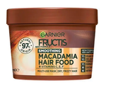 Mặt nạ mềm mượt tóc Garnier Fructis Smoothing  Macadamia Hair Food 390ml