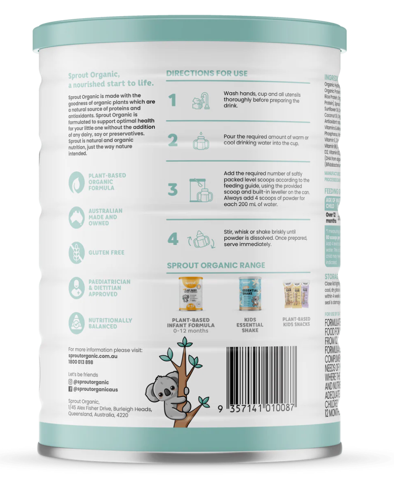 Sprout Organic Toddler Drink 12+ Months 700g