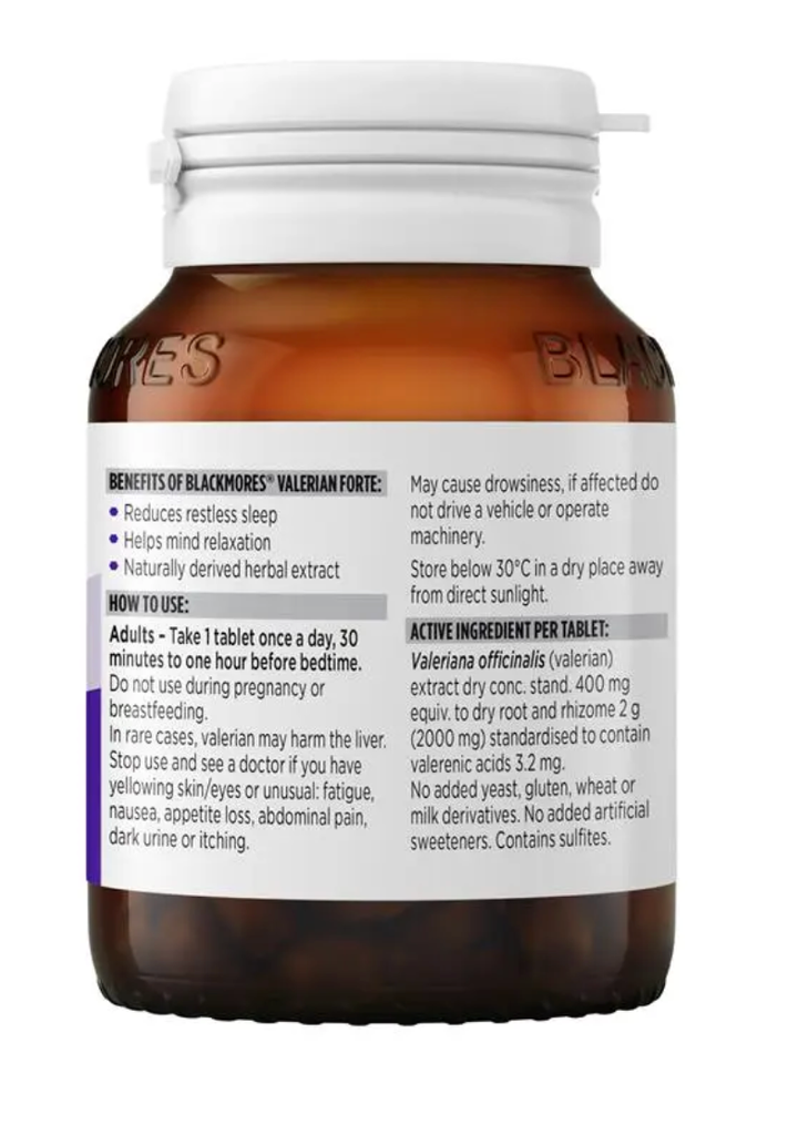 Blackmores Valerian Forte 60 Tablets