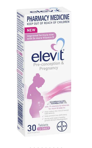 Elevit Pre-conception & Pregnancy 30 Tablets