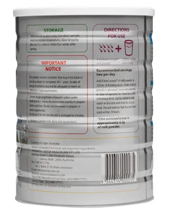 Royal AUSNZ Agedcare Formula 900g