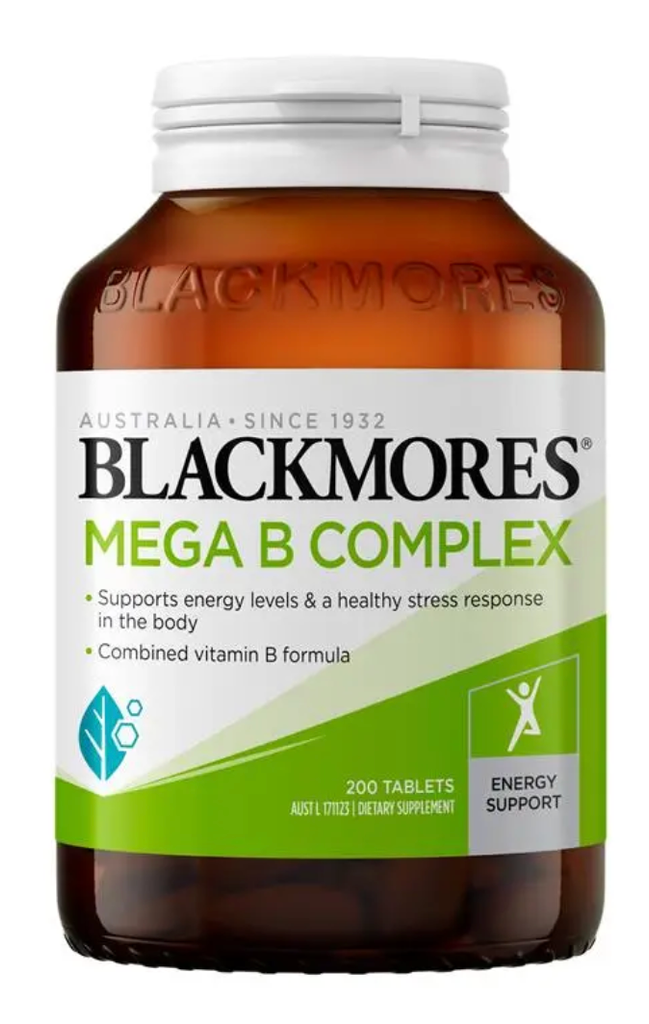 Blackmores Mega B Complex 200 Tablets