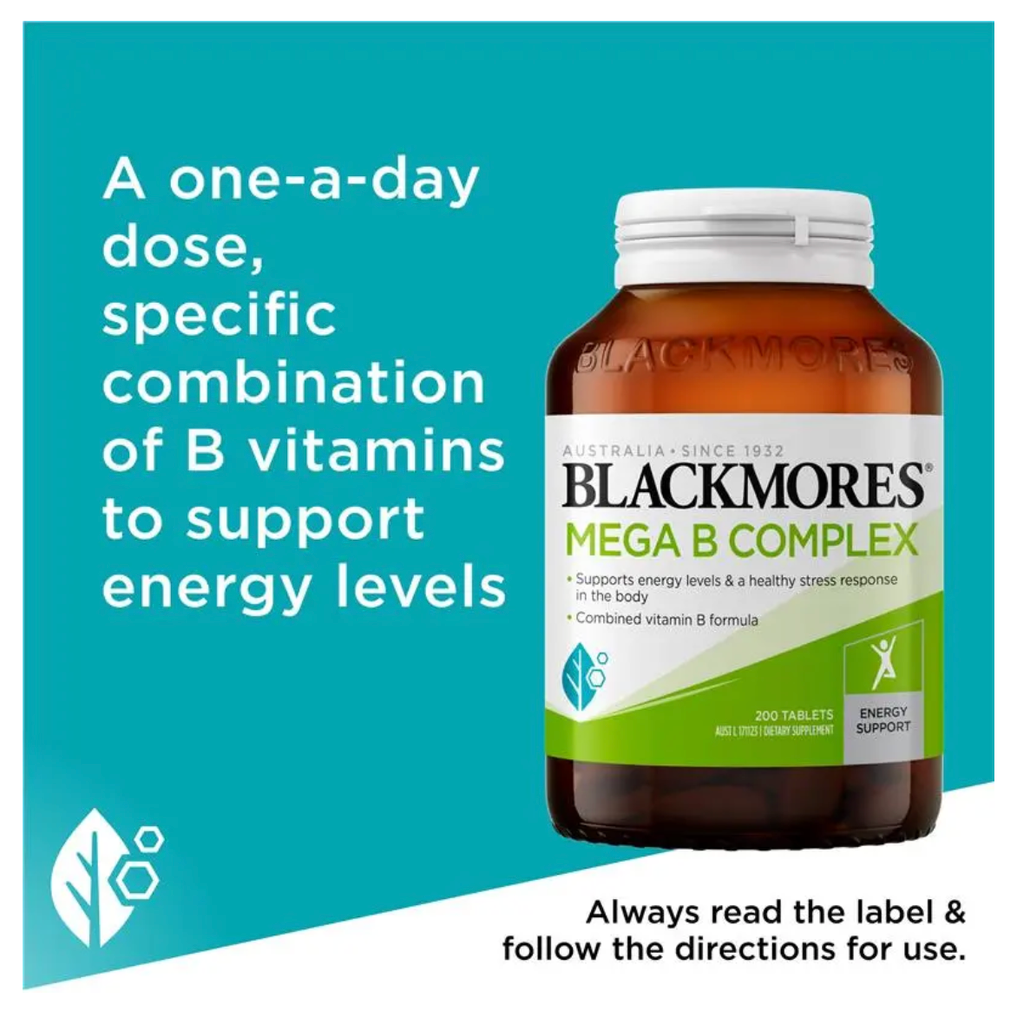 Blackmores Mega B Complex 200 Tablets
