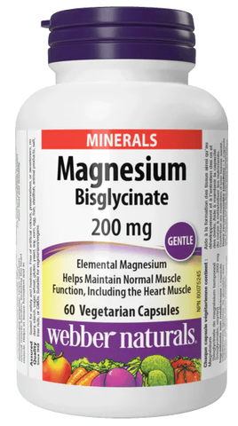 Magnesium Bisglycinate 200 mg 60 Capsules