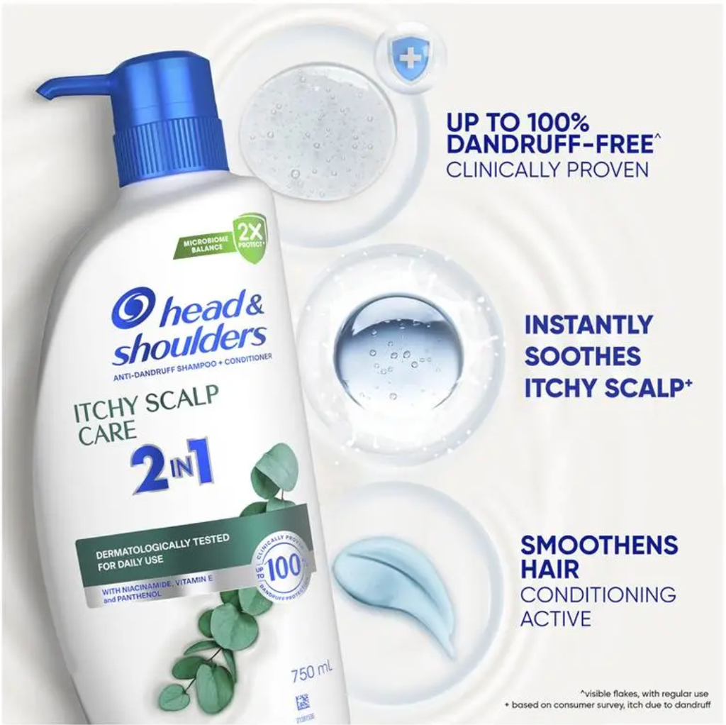 Head & Shoulders Itchy Scalp Care 2in1 Shampoo + Conditioner 750ml