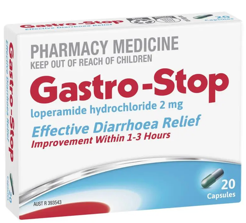 GastroStop Loperamide 20 Capsules