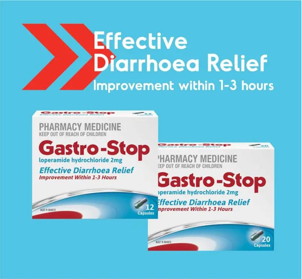 GastroStop Loperamide 20 Capsules