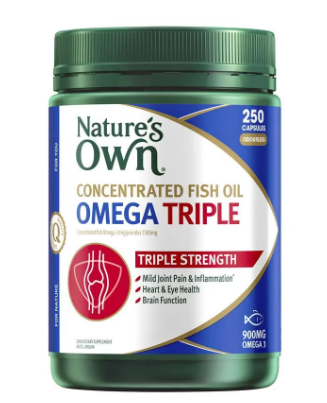 Nature's Own Concentrated Fish Oil Omega Triple 250 Capsules Exclusive